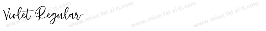 Violet Regular字体转换